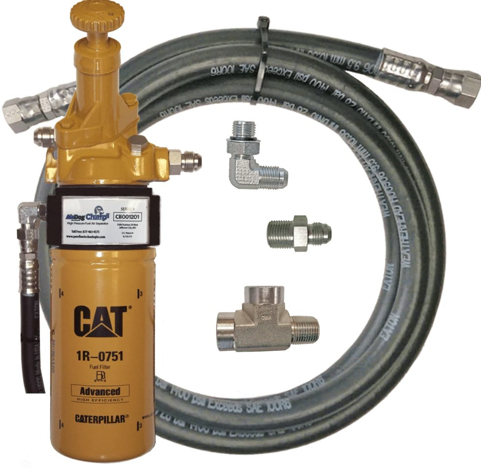 AirDog® Champ II™ Spin-On Caterpillar Unit using CAT 1R-0749 OR 1R-0750 filter