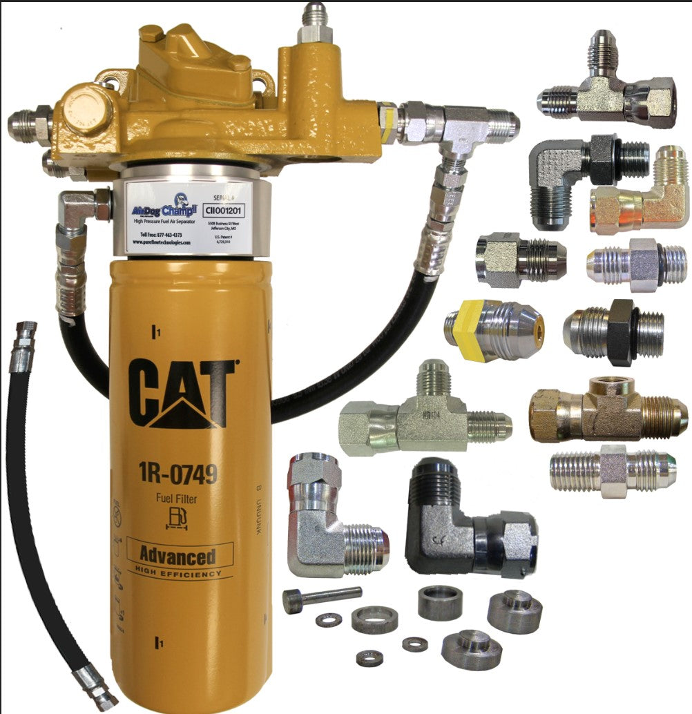 AirDog® Champ II™ Spin-On Caterpillar Unit using CAT 1R-0749 or 1R-0750 Filter