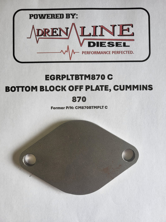 870 Bottom block off plate