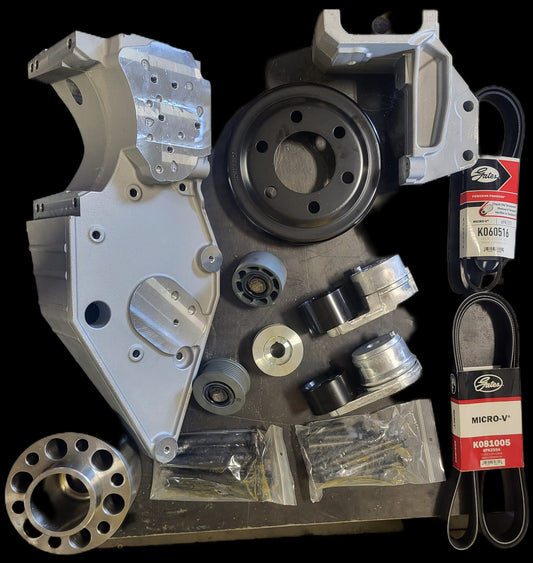Caterpillar Front Engine Upfit - C15/3406E - 8/6 Groove Serpentine -Top Mount AC