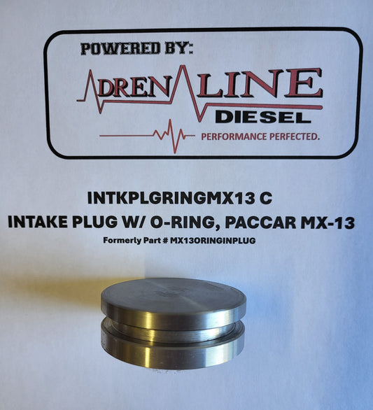 INTAKE PLUG WITH O-RING GROOVE, MX-13